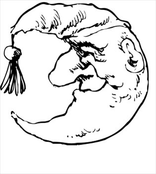 man in the moon coloring pages - photo #8