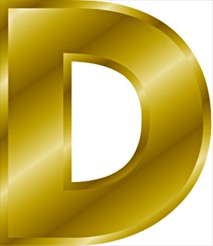 Free gold-letter-D Clipart - Free Clipart Graphics, Images ...